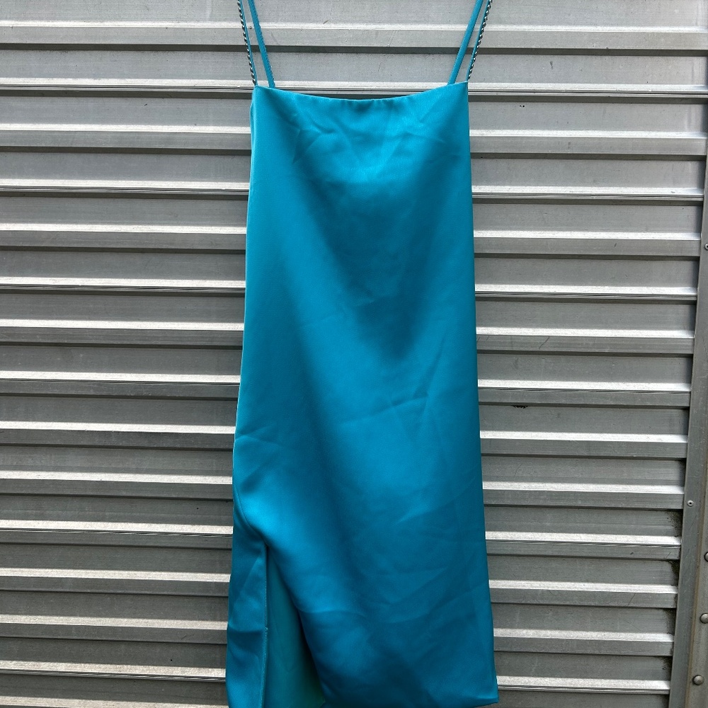 The Attico Satin mini dress